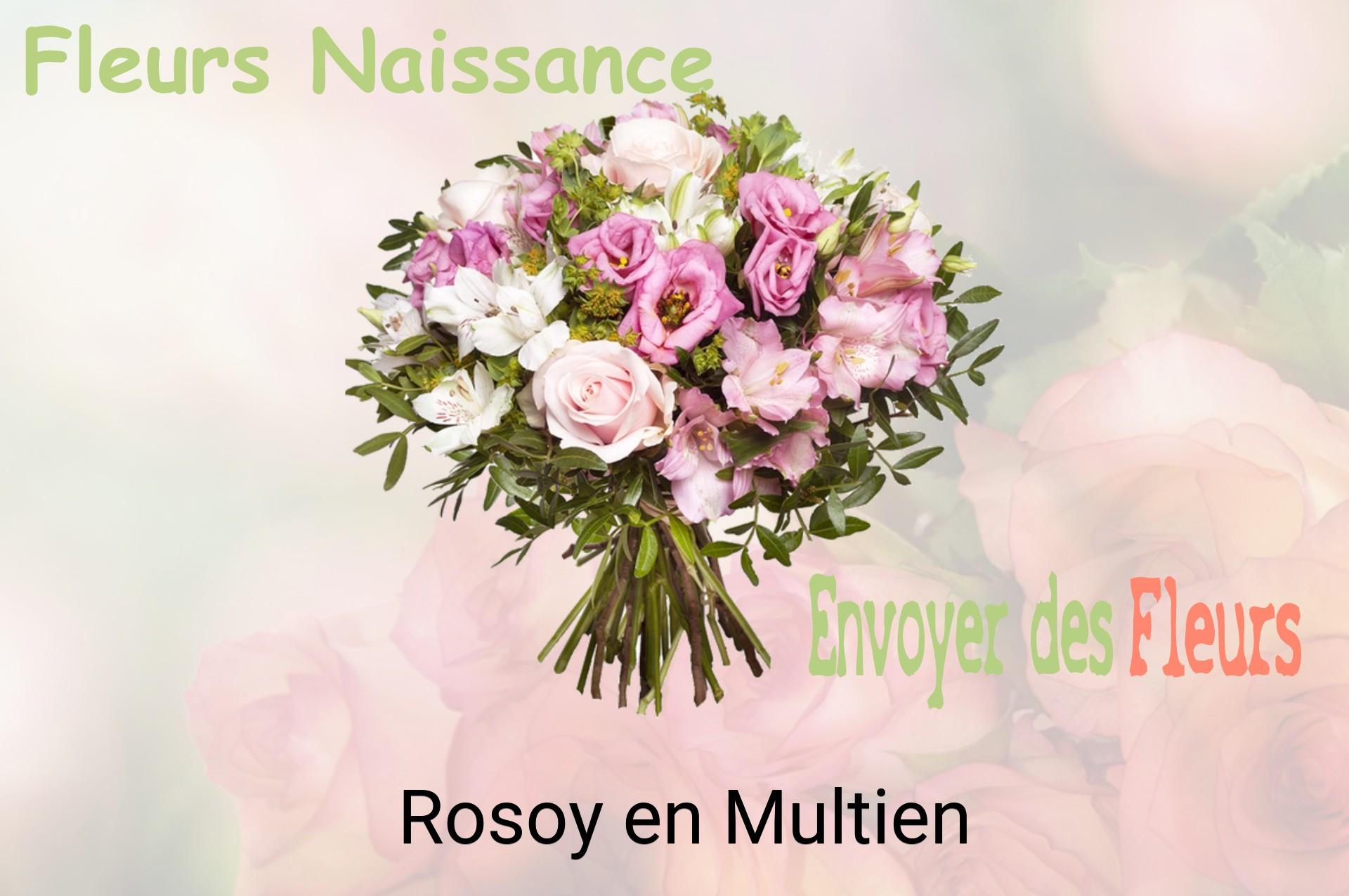 Bouquet de fleurs de naissance livré à Rosoy-en-Multien