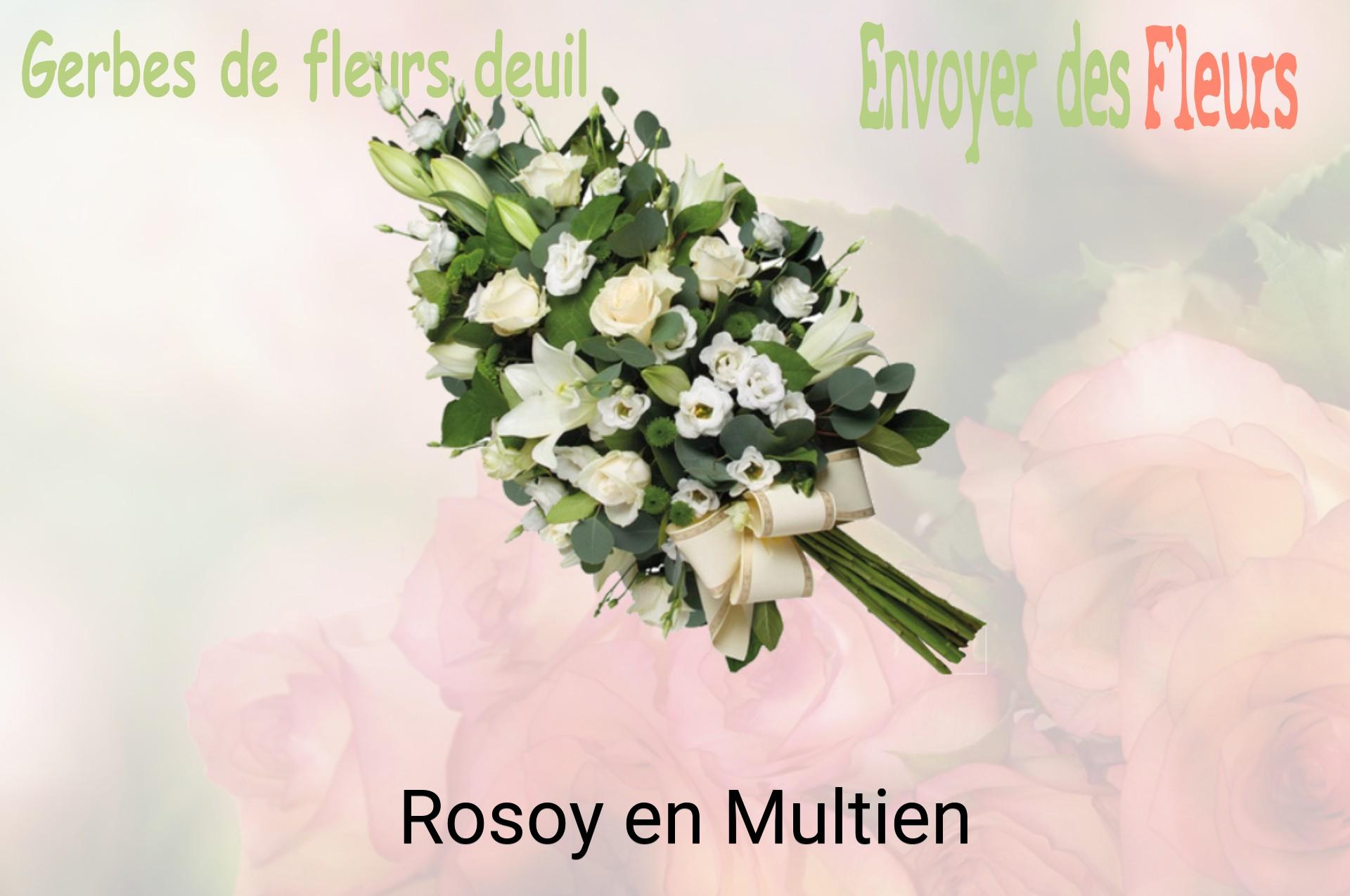 Gerbe de fleurs de deuil livrée à Rosoy-en-Multien